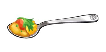 artist_request curry curry_rice food food_focus game_cg garnish herb nintendo no_humans official_art pokemon pokemon_swsh rice spoon third-party_source transparent_background