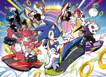 abstract_background ahoge amatsuki_(crazy_raccoon) animal_bag animal_ear_fluff animal_ears animal_hands animal_hood anime_coloring ankle_socks apron aqua_eyes aqua_ribbon artist_name badge bag barefoot belt black_coat black_gloves black_leggings black_mask black_sclera black_shoes blue_fur blue_hair blue_hood blue_hoodie blue_nails blue_star_(crossworlds) blunt_bangs blush boots bow bowtie brooch brown_hair button_badge buttons cat cat_bag cat_boy cat_ears cat_girl cat_paws chaos_emerald closed_eyes coat colored_inner_animal_ears colored_inner_hair colored_sclera commentary_request company_name copyright_notice crazy_raccoon creature crescent crescent_earrings crossed_bangs crossover double_vertical_stripe drawstring dress earrings english_text fang fangs fewer_digits fingernails frilled_socks frills furry furry_male glasses glint gloves gold_buckle gold_ring green_eyes grin hair_between_eyes hair_ears hair_ornament hair_over_one_eye hair_ribbon heart heart_brooch heart_button heart_hair_ornament heart_ribbon hedgehog_boy heterochromia holding holding_kunai holding_sword holding_weapon hood hood_down hood_up hoodie jacket jasper7se jewelry katana kunai leggings letter_print long_sleeves looking_at_viewer mary_janes mask medium_hair mismatched_sclera mouth_mask multicolored_hair multicolored_shoes nail_polish official_art one_eye_covered orange_belt orange_hair panda_hood pants paw_gloves print_sweater puffy_long_sleeves puffy_short_sleeves puffy_sleeves purple_eyes purple_jacket purple_sleeves ras_(crazy_raccoon) red_bow red_bowtie red_dress red_eyes red_gloves red_hair red_shoes red_tail ribbon ring_(sonic) rion_(crazy_raccoon) round_eyewear second-party_source sega shoe_buckle shoes short_hair short_sleeves shoulder_bag sleeve_cuffs slit_pupils smile socks sonic_(series) sonic_racing:_crossworlds sonic_the_hedgehog striped_sleeves sweater sweatpants sword teeth thick_eyebrows tongue two-tone_hair two-tone_shoes undercut unworn_sleeves upper_teeth_only vanilla_(crazy_raccoon) vertical-striped_sleeves weapon white_apron white_boots white_cat white_fur white_gloves white_hood white_hoodie white_jacket white_shoes white_sleeves white_socks white_sweater white_tail yellow_bag yellow_eyes