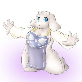 artist_request blue_eyes furry goat tagme toriel undertale utdr_(toby_fox)