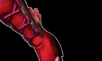 animated animated_gif armor ass blonde_hair bodysuit breasts dual_wielding hair_up holding japanese_armor looking_back lowres natsu_(soulcalibur) ninja petals project_x_zone project_x_zone_2 sakura_petals shoulder_armor sode soul_calibur soulcalibur_v sword transparent_background updo vambraces weapon yellow_eyes