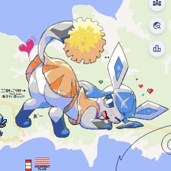 all_fours animal_ears animal_focus animal_sexualization ass blue_fur blue_sclera cheerleader colored_sclera fox_ears furry furry_female gen_4_pokemon glaceon lucky777 map mole mole_under_eye nintendo no_humans one_eye_closed panties pokemon pokemon_(creature) pokemon_focus pom_pom_(cheerleading) sidelocks tail top-down_bottom-up two-tone_fur underwear upskirt white_panties wplace wplace_(medium)