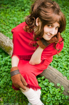 Rule 34 | 1girl, brown gloves, cosplay photo, digimon, digimon adventure, gloves, looking at viewer, photo (medium), real life, smile, solo, tachikawa mimi