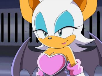 00s 1girl 2003 abandoned abandoned_building animal_ears animal_nose animated animated_gif anime_screenshot armor bare_shoulders bat_(animal) bat_ears bat_girl bat_wings blue_eyeshadow breastplate breasts cleavage elbow_gloves eyeliner eyeshadow furry furry_female gloves large_breasts large_ears lipstick makeup rouge_the_bat sega short_hair solo sonic_(series) sonic_x tagme tan white_fur white_gloves wings