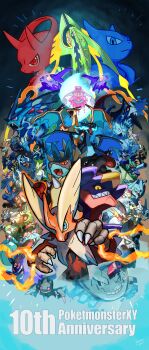 abomasnow absol absurdres aerodactyl aggron alakazam altaria ampharos animal_focus anniversary audino banette beak beard beedrill beetle bird black_eyes black_sclera black_skin blastoise blaziken blue_eyes blue_fire bright_pupils bug camerupt charizard claws closed_mouth colored_sclera colored_skin commentary_request diancie dog dragon_wings facial_hair facial_mark fangs fins fire fluffy forehead_mark gallade garchomp gardevoir gen_1_pokemon gen_2_pokemon gen_3_pokemon gen_4_pokemon gen_5_pokemon gen_6_pokemon gengar glalie green_skin grin gyarados heracross highres horns houndoom insect kangaskhan latias latios legendary_pokemon lopunny lucario manectric mawile medicham mega_abomasnow mega_absol mega_aerodactyl mega_aggron mega_alakazam mega_altaria mega_ampharos mega_audino mega_banette mega_beedrill mega_blastoise mega_blaziken mega_camerupt mega_charizard_x mega_charizard_y mega_diancie mega_evolution mega_gallade mega_garchomp mega_gardevoir mega_gengar mega_glalie mega_gyarados mega_heracross mega_houndoom mega_kangaskhan mega_latias mega_latios mega_lopunny mega_lucario mega_manectric mega_mawile mega_medicham mega_metagross mega_mewtwo_x mega_mewtwo_y mega_pidgeot mega_pinsir mega_pokemon mega_rayquaza mega_sableye mega_salamence mega_sceptile mega_scizor mega_sharpedo mega_slowbro mega_steelix mega_swampert mega_tyranitar mega_venusaur metagross mewtwo mythical_pokemon narumi_hyou nintendo no_humans open_mouth orange_skin pidgeot pinsir pokemon pokemon_(creature) rayquaza red_eyes red_sclera sableye salamence sceptile scizor shark sharp_teeth sharpedo skin_fangs slit_pupils slowbro smile standing standing_on_one_leg steelix swampert teeth trait_connection tyranitar v-shaped_eyebrows venusaur wings yellow_eyes