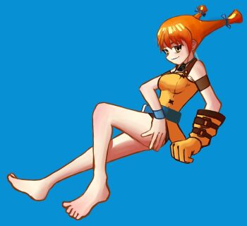 1girl aika_(eternal_arcadia) eternal_arcadia feet legs orange_hair tagme za_flan