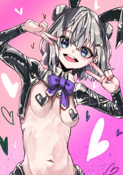 1girl absurdres highres koharu_rikka navel pasties playboy_bunny rabbit_ears reverse_bunnysuit reverse_outfit synthesizer_v tagme yunuki_uta