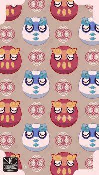 character_name closed_eyes commentary_request daruma_doll darumaka galarian_darumaka galarian_form gen_5_pokemon gen_8_pokemon highres meme_(sleepsheep) nintendo no_humans pokemon pokemon_(creature) pokemon_focus red_fur regional_and_normal string white_fur