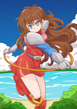 1girl gloves high_boots highres kanda_momo namco pixiv tagme wonder_momo