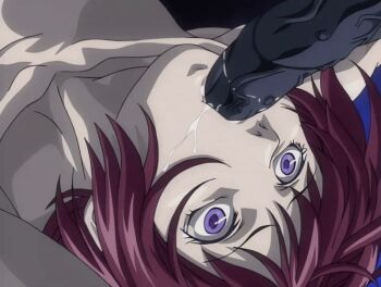 00s 1girl 2002 animated animated_gif arms_up bible_black bible_black_gaiden blush bouncing_breasts breasts closed_eyes cum cum_in_mouth demon demon_boy drooling fellatio forced implied_rape implied_sex irrumatio large_breasts long_hair nipples open_mouth oral precum purple_eyes red_hair saliva surprised sweat tagme takashiro_hiroko tentacle_sex tentacles veins