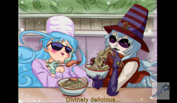 Rule 34 | archnemon, bishoujo senshi sailor moon, bishoujo senshi sailor moon sailor stars, blue hair, company connection, crossover, digimon, digimon (creature), digimon adventure 02, eating, glasses, hat, highres, long hair, sailor aluminum seiren, sunglasses, toei company