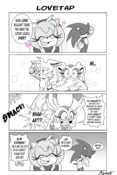 4koma amy_rose artist_request blush child comic cream_the_rabbit crying dress embarrassed flying fox gloves heart loli long_ears medium_hair multiple_tails rabbit sega shoes shota socks sonamy sonic_(series) sonic_the_hedgehog spiked_hair sweatdrop tail tails_(sonic) taiream two_tails