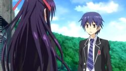 1boy 1girl amv animated anime_screenshot audible_music audible_speech date_a_live english_audio convenient_hair itsuka_shido music music_video nude purple_hair sound tagme transformation video yatogami_tohka
