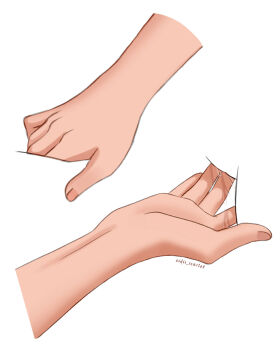 1girl close-up eidis_scarlet evernight_(honkai:_star_rail) fingering hand_focus highres honkai:_star_rail honkai_(series) march_7th_(honkai:_star_rail) out_of_frame pussy_juice simple_background unfinished vaginal white_background