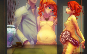 2boys after_anal aftersex anal anal_object_insertion ass bad_id bare_shoulders belly big_belly blush breast_padding breath bulge butt_plug butterfly_necklace collarbone collared_shirt counter cross-section crossdressing crossdressing_(mtf) cum cum_in_ass cum_inflation cum_plugged curly_hair dress embarrassed erection erection_under_clothes exhibitionism flat_chest green_eyes hand_on_another&#039;s_shoulder holding holding_phone hotel indoors inflation jewelry legs long_hair long_sleeves looking_down looking_to_the_side majalis motion_lines multiple_boys multiple_views navel necklace object_insertion off-shoulder_dress off_shoulder open_mouth orange_hair original parted_lips penis phone public_indecency ring scrunchie sex_toy shirt short_hair sidelocks sleeveless stomach stomach_bulge sweat sweatdrop teeth thighs tongue tongue_out trap trembling twintails uncensored vase wallet white_shirt yaoi yellow_dress yellow_scrunchie