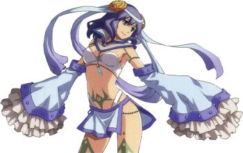 1girl breasts dancer enami_katsumi medium_breasts official_art rixia_mao tagme tattoo