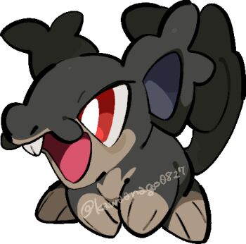 alolan_form alolan_rattata animal_focus bright_pupils chibi chibi_only commentary_request full_body gen_7_pokemon kawaanago lowres mouse_(animal) nintendo no_humans open_mouth pokemon pokemon_(creature) pokemon_focus red_eyes solo teeth transparent_background twitter_username white_pupils