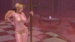 3d 3girls animated ass bikini breasts cleavage dancing dead_or_alive dead_or_alive_xtreme_3_fortune godfather_bikini helena_douglas kasumi_(doa) kokoro_(doa) large_breasts micro_bikini multiple_girls navel pole_dancing shell shell_bikini stripper swimsuit tagme video video