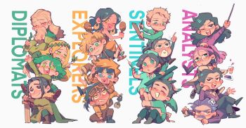 Rule 34 | 16personalities, 6+boys, 6+girls, absurdres, adventurer (16personalities), advocate (16personalities), architect (16personalities), campaigner (16personalities), chibi, commander (16personalities), commentary request, consul (16personalities), debater (16personalities), defender (16personalities), english text, entertainer (16personalities), entrepeneur (16personalities), everyone, executive (16personalities), highres, human tower, logician (16personalities), logistician (16personalities), mediator (16personalities), multiple boys, multiple girls, protagonist (16personalities), simple background, stacking, virtuoso (16personalities), white background, wuwenyili