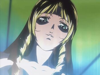 00s 1girl 2002 animated animated_gif bible_black bible_black_night_of_the_walpulgiss blonde_hair blush bouncing_breasts breasts drill_hair drill_sidelocks girl_on_top green_eyes hetero knife large_breasts long_hair nipples nude ritual shiraki_rika sidelocks straddling tagme yandere