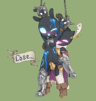 1boy 1girl after_battle animal_ears armor armored_boots bite_marks biting black_skin bleeding blood blue_blood blue_eyes blush boots breastplate breasts cat_ears chain chainmail chaps choker codpiece colored_blood colored_skin colored_tongue english_text feather_hair_ornament full_body gloves glowing glowing_eyes grabbing_another&#039;s_breast greaves groping hair_ornament hand_on_another&#039;s_thigh hetero leg_armor leg_up licking licking_armpit nude o-ring one_eye_closed open_mouth original purple_eyes purple_tongue pussy sex small_breasts spikes standing standing_sex stomach_bulge sweat thighhighs thighs tongue tongue_out torn_clothes tosx vaginal vambraces