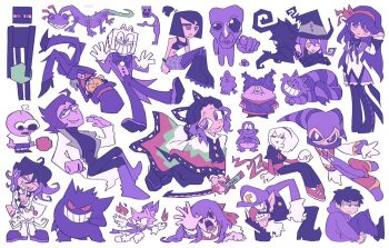 6+boys 6+girls adventure_time alice&#039;s_adventures_in_wonderland ao_oni artist_request blair_(soul_eater) blaze_the_cat bonzibuddy boots bored cartoonized character_request cheshire_cat_(alice_in_wonderland) chowder chowder_(character) crossover cuphead_(game) danny_phantom disney enderman fang fire five_nights_at_freddy&#039;s full_body gen_1_pokemon gengar katana kimetsu_no_yaiba king_dice lumpy_space_princess mario_(series) minecraft monsters_inc. multiple_boys multiple_girls nights_(character) nights_into_dreams nintendo pim_pimling pixar pokemon purple_hair purple_theme sam_manson sega smile smiling_friends sonic_(series) soul_eater sword tagme the_oni_(ao_oni) toon_(style) waluigi weapon white_background white_hair