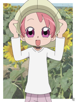 1girl absurdres fami hatomugisan highres ojamajo_doremi pink_eyes pink_hair