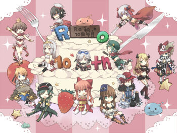 6+boys 6+girls :3 :q animal animal_on_head anniversary arch_bishop_(ragnarok_online) armor armored_boots baby_animal barefoot beret bikini bikini_bottom_only bird bird_on_head black_bra black_cape black_coat black_footwear black_hair black_headband black_headwear black_pants black_scarf black_wings blonde_hair blue_eyes blue_shirt book boots bow bra breasts brown_eyes brown_hair cabbit cake cape checkered_background chibi chick cleavage closed_mouth coat commentary_request cross crown detached_sleeves dress flask food fork fruit full_body fur-trimmed_gloves fur_collar fur_trim genetic_(ragnarok_online) gloves goggles goggles_on_head green_eyes green_hair green_shorts grey_hair grey_jumpsuit griffin gryphon_(ragnarok_online) guillotine_cross_(ragnarok_online) hair_between_eyes hair_bow hair_over_one_eye hat hat_ornament head_wings headband holding holding_staff holding_sword holding_weapon instrument jumpsuit jumpsuit_around_waist knife leg_armor light_brown_hair living_clothes long_hair looking_at_viewer lute_(instrument) mage_(ragnarok_online) marin_(ragnarok_online) medium_hair midriff minstrel_(ragnarok_online) multiple_boys multiple_girls on_head one_eye_closed open_mouth pants pauldrons pink_background plume poporing poring pouch purple_eyes ragnarok_online ranger_(ragnarok_online) red_armor red_bikini red_bow red_cape red_coat red_dress red_headwear red_scarf reona_amane rideword_(ragnarok_online) round-bottom_flask royal_guard_(ragnarok_online) rune_knight_(ragnarok_online) sailor_hat sandals sarashi scarf shadow_chaser_(ragnarok_online) shirt short_hair shorts shoulder_armor shrug_(clothing) skull_hat_ornament sleeveless sleeveless_shirt slime_(creature) smile sorcerer_(ragnarok_online) sparkle staff star_(symbol) strawberry striped_clothes striped_scarf sura_(ragnarok_online) swimsuit sword tabard tongue tongue_out translation_request two-tone_dress underwear waist_cape wanderer_(ragnarok_online) warlock_(ragnarok_online) weapon white_dress white_headwear white_scarf white_shirt white_sleeves wings