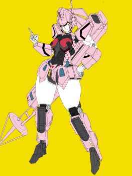 Rule 34 | absurdres, commentary request, full body, highres, joints, kouryuu (gaogaigar), mecha, mecha focus, mechanical arms, mechanical hands, mechanical legs, robot, robot girl, robot joints, robot parts, simple background, solid oval eyes, yellow background, yellow eyes, yuusha ou gaogaigar, yuusha ou gaogaigar final, yuusha series