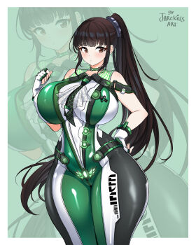 1girl breasts eve_(stellar_blade) jarckius large_breasts solo stellar_blade wide_hips