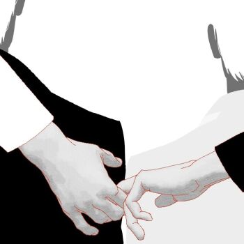 2boys blending from_behind hand_focus holding_hands kim_dokja multiple_boys multiple_views omniscient_reader's_viewpoint shoulder-to-shoulder tix_0314 yaoi yoo_joonghyuk