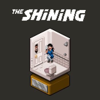 bathroom coat door indoors jack_nicholson jack_torrance_(the_shining) knife pixel_art scary_face screaming smile ta2nb the_shining warner_bros. wendy_torrance