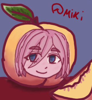 Rule 34 | food, fruit, isekai shikkaku, meme, peach, pearto, sacchan (isekai shikkaku), still life