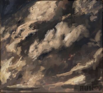 artist_name cloud cloud_ruan99543 cloudy_sky commentary dark_cloud day english_commentary highres lightning no_humans outdoors red_lightning scenery skibidi_toilet_(series) sky storm storm_cloud