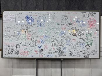 ! !? 4girls :3 :p artist_collaboration artist_request blush bonk bow broom bruise buttons cape capelet chibi closed_eyes commentary_request crescent crescent_moon cropped_torso dancing dateless_bar_"old_adam" defense_distributed_liberator disembodied_eye english_text expressionless fedora frilled_sleeves frills from_side fumo_(doll) gap_(touhou) ghost glasses grin gun hair_bow hakurei_reimu hand_on_another's_headwear handgun hat hat_bow heart heart_hands_failure highres injury kirby_(tiokirby) korean_text kuya_(hey36253625) long_hair looking_at_viewer maribel_hearn mob_cap moon multiple_girls multiple_monochrome multiple_views neck_ribbon necktie one_eye_closed realistic red_necktie red_ribbon ribbon shaded_face skirt skull sleeping smile speech_bubble spot_color star_(symbol) stick_figure straight-on thought_bubble tongue tongue_out touhou translation_request twitter_username ufo usami_renko usami_sumireko usami_sumireko_(ghost) v vest wasabisuke weapon whiteboard_(medium) yukkuri_shiteitte_ne yuri zun_(style) zzz