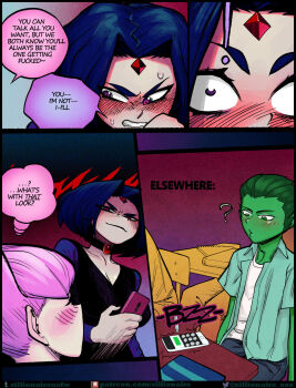 dc_comics highres portal_object portal_sex teen_titans teen_titans_(beast_boy) teen_titans_(jinx) teen_titans_(raven)