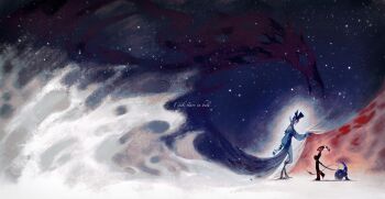 2boys bird blitzo_(helluva_boss) cape colored_skin demon demon_boy demon_horns hellaverse helluva_boss highres horns huayin449 looking_at_another looking_down multiple_boys owl red_skin star_(symbol) star_symbol_background stolas_(helluva_boss)