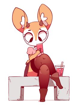 10s 1girl aggressive_retsuko animal_ears animated animated_gif artist_name bench black_boots black_eyes black_skirt black_thighhighs blinking blush boots breasts bubble_tea cameltoe cellphone closed_eyes closed_mouth crossed_legs cup diives drink drinking_straw english_text female_focus full_body furry furry_female half-closed_eyes hand_up heart highres holding holding_phone horns looking_at_viewer looking_down miniskirt panties phone pink_panties pink_shirt seductive_smile shirt short_sleeves signature simple_background sitting skirt small_breasts smile solo talking text_focus thighhighs tsunoda_(aggretsuko) underwear upskirt white_background