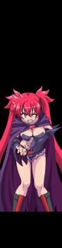 1girl akaga_hirotaka animated animated_gif arcana_heart arcana_heart_3 game_cg official_art red_eyes red_hair scharlachrot short_shorts shorts