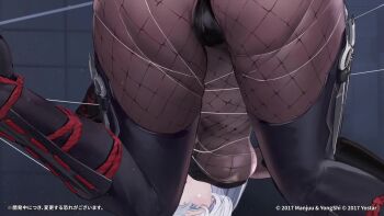 1girl animated areola_slip ass ass_focus azur_lane black_gloves black_panties black_shoes black_thighhighs blue_eyes bodystocking bouncing_ass bouncing_breasts bouncing_thighs breasts character_name copyright_name copyright_notice covered_erect_nipples curvy fishnet_bodystocking fishnets from_behind full_body gloves high_heels highres huge_ass large_breasts long_hair looking_at_viewer looking_back night ninja official_alternate_costume official_art panties pantyhose platform_shoes ponytail promotional_art shoes solo sound sovetsky_soyuz_(azur_lane) sovetsky_soyuz_(stringed_interrogation)_(azur_lane) tagme thick_thighs thighhighs thighs thong top-down_bottom-up torn_clothes underboob underwear video white_hair wide_hips