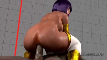 1boy 1girl 3d anal animated ass back bouncing_ass capcom cowgirl_position dark-skinned_female dark_skin girl_on_top hetero medium_hair menat moaning penis purple_hair sex solo_focus sound stoneddude straddling street_fighter street_fighter_v uncensored vaginal video virt-a-mate