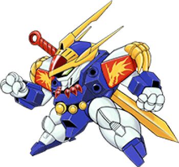 clenched_hands green_eyes looking_ahead lowres mashin_eiyuuden_wataru mecha no_humans official_art robot ryuujinmaru solo super_robot_wars super_robot_wars_x sword transparent_background weapon weapon_on_back