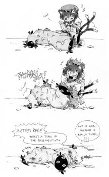 2girls after_rape aftersex amputee antiomer breasts cat_girl chen completely_nude cum cum_in_pussy cumdrip english_text gap_(touhou) greyscale hakurei_reimu lying medium_breasts monochrome multiple_girls multiple_tails nipples nude on_back portal_(object) pussy quadruple_amputee tail touhou two_tails