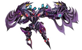 absurdres duel_monster full_body highres humanoid_robot mecha red_eyes robot simple_background solo super_starslayer_ty-phon_-_star_crisis white_background xzon_(chai_z) yu-gi-oh!