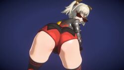 1girl 3d animated ass ass_shake boots bouncing_ass burnice_white come_hither futaholic huge_ass jacket leather leather_jacket looking_back seductive_smile shorts smile solo spikes sunglasses thick_thighs thigh_boots thighs twerking twintails video white_hair zenless_zone_zero
