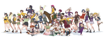 6+girls :q :t ;d aikawa_ryo_(love_live!) annoyed ayanokoji_himeno bamboo_steamer baseball_cap bicycle bike_shorts black_hair blonde_hair blue_hair boots bottle breakdance brown_hair bullpup camouflage_socks chameleon chasing china_dress chinese_clothes cooking_pot crop_top crossed_legs curious curry curry_rice dancing denim denim_shorts dirndl disgust dress dumpling emma_verde everyone expressionless flamenco_dress flower food fujimaru_(bluebrand) fukuhara_mikoto german_clothes glasses grey_hair group_picture gun hair_flower hair_ornament hair_ribbon hakama hand_fan harisen hat headband helmet high_heels highres horse horseback_riding hyodo_sayuri indian_clothes isabella_(love_live!) jacket japanese_clothes jennifer_(love_live!) jumping kadota_tsurugi kimono kirihara_yuuka kizaki_akira kneeling konoe_kanata kurobane_sakura kurobane_sakuya kurosaki_shun_(love_live!) leo_(love_live!) letterman_jacket loafers love_live! love_live!_school_idol_festival maria_(love_live!) mary_janes megaphone military_uniform multiple_girls one_eye_closed open_mouth orange_hair osaka_shizuku over-kneehighs p90 pantyhose peaked_cap pleated_skirt portable_stove purple_hair rakshata_(love_live!) ranpha_(love_live!) rebecca_(love_live!) red_hair ribbon rice riding riding_bicycle running saiki_fuu sakamaki_chiduko saotome_yukari school_uniform screwdriver shido_misaki_(love_live!) shiga_hitomi shirase_koyuki shitara_fumi shoes shorts sitting skirt smile smirk sneakers stirrup_footwear submachine_gun surprised takamagahara_mutsuki talking tank_top thighhighs tongue tongue_out tsukishima_yuka walking water_bottle weapon weapon_bag white_background white_tank_top