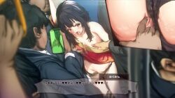 1girl 5boys @_@ age_difference animated black_hair black_panties black_suit blue_suit breasts brown_hair cellphone censored chikan clothes_pull clothing_aside collarbone commentary_request contemporary cowboy_shot dress dress_pull female_orgasm fingering forced_orgasm formal_clothes groping group_sex hand_up harutoshi hetero holding holding_phone kono_subarashii_sekai_ni_shukufuku_wo! live2d looking_down megumin mmf_threesome moaning molestation mosaic_censoring multiple_boys nipples orgasm paid_reward_available panties panties_aside panty_pull phone pussy_juice rape recording red_dress red_eyes short_hair short_hair_with_long_locks small_breasts smartphone sound standing suit tagme threesome train_interior underwear video