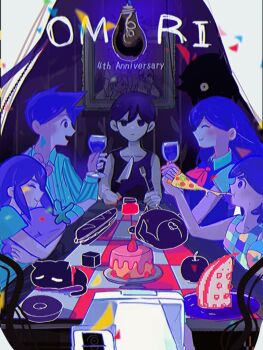 2girls 4boys anniversary antenna_hair aubrey_(headspace)_(omori) aubrey_(omori) ball black_eyes black_hair black_skin black_tank_top blue_shirt blush bow bright_pupils brother_and_sister brothers cake checkered_clothes closed_eyes closed_mouth collarbone collared_shirt colored_skin commentary confetti copyright_name cup drinking_glass eating english_commentary food fork gimu108 hair_bow hashtag-only_commentary hero_(headspace)_(omori) hero_(omori) holding holding_ball holding_cup holding_food holding_fork holding_knife holding_pizza holding_stuffed_toy jar kel_(headspace)_(omori) kel_(omori) knife long_hair long_sleeves looking_at_another looking_at_viewer mari_(faraway)_(omori) mari_(headspace)_(omori) mari_(omori) mewo mr._plantegg_(omori) multicolored_pajamas multiple_boys multiple_girls neckerchief omori omori_(omori) open_mouth pajamas pink_bow pizza pizza_slice plate purple_eyes purple_hair purple_sweater_vest red_neckerchief shirt short_hair short_sleeves siblings sidelocks smile stranger_(omori) striped_clothes striped_pajamas stuffed_animal stuffed_eggplant stuffed_toy sunny's_dad_(omori) sunny's_mom_(omori) sunny_(omori) sweater_vest t-shirt table tank_top tentacles two-tone_pajamas vertical-striped_clothes vertical-striped_pajamas white_eyes white_pajamas white_pupils white_shirt white_skin wine_glass