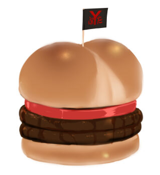 ass ass_focus bread burger dark_skin food highleg huge_ass lovelovemaid mizuki_yukikaze one-piece_tan ribbon skindentation surreal taimanin_(series) taimanin_yukikaze tan tanline tomato translation_request what white_background