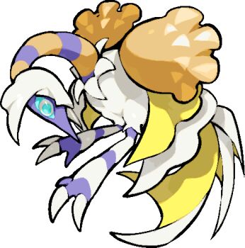 animal_focus aqua_pupils aqua_sclera bird claws colored_sclera commentary_request espathra full_body kawaanago lowres nintendo no_humans pokemon pokemon_(creature) pokemon_focus solo transparent_background white_eyes