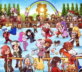 2girls adora_(she-ra) adrian_cotta-arc adventure_time aerith_gainsborough ag_nonsuch amity_blight asami_sato batman_(series) bishoujo_senshi_sailor_moon blake_belladonna blush caitlyn_(league_of_legends) catra charlie_morningstar chibi chloe_price claire_francois closed_eyes coco_adel couple crossover day dc_comics dina_(the_last_of_us_2) ellie_(the_last_of_us) eye_contact final_fantasy final_fantasy_vii ghost_(the_owl_house) gundam gundam_suisei_no_majo harley_quinn harley_quinn_(cartoon) hazbin_hotel heart hellaverse highres himemiya_anthy ice ice_skates ilia_amitola jake_the_dog jinx_(league_of_legends) kaiou_michiru kiss korra lady_rainicorn life_is_strange_(series) life_is_strange_1 looking_at_another looking_back lux_(league_of_legends) luz_noceda marceline_abadeer max_caulfield miorine_rembran multiple_crossover multiple_girls outdoors poison_ivy princess_bonnibel_bubblegum rae_taylor raiden_shogun rainbow_flag ruby_(steven_universe) ruby_rose rwby saphron_cotta-arc sapphire_(steven_universe) scorpia she-ra_and_the_princesses_of_power shoujo_kakumei_utena skates statue steven_universe stringbean_(the_owl_house) suletta_mercury ten&#039;ou_haruka tenjou_utena terra_cotta-arc the_last_of_us_(series) the_owl_house tifa_lockhart vaggie vi_(league_of_legends) watashi_no_oshi_wa_akuyaku_reijou weiss_schnee winter_clothes yae_miko yang_xiao_long yuri zwei_(rwby)